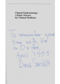 Sackett, David L.,Haynes, R. Brian - Clinical Epidemiology - A Basic Science for Clinical Medicine (dedikált)
