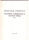Kállay István - Magyar Herold Nr. I.