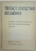 Több szerkesztő - Történeti Statisztikai Közlemények I. évfolyam 1. szám