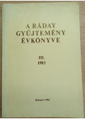 Több szerkesztő - A Ráday gyűjtemény évkönyve III. 1983
