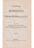 Naso, P. Ovidius - P. Ovidius Naso Heroidái