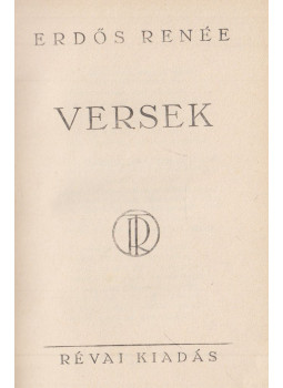 Erdős Renée - Versek, Budapest 0 antikvár könyv