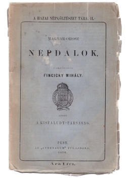 - Magyar-Orosz népdalok - Magyar-Orosz népdalok, Pest 1870 antikvár könyv