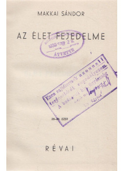 Makkai Sándor - Az élet fejedelme Makkai Sándor - Az élet fejedelme, Budapest 0 antikvár könyv