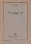 Korompay Klára - Középkori neveink és a Roland-ének