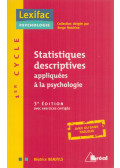 Béatrice Beaufils - Statistiques descriptives appliquées à la psychologie