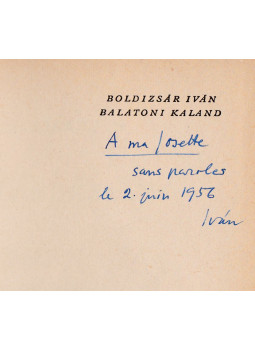 Boldizsár Iván - Balatoni kaland (dedikált)