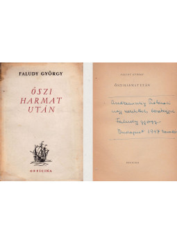Faludy György - Őszi harmat után (dedikált)