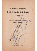 Szabó László - Országos Magyar Sakkbajnokság - 1946 (dedikált)