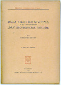 Paulovics István - Dacia keleti határvonala
