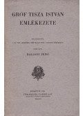 Balogh Jenő - Gróf Tisza István emlékezete