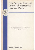 Peter K. Tompa - The American University Journal of International Law and Policy - Volume 1, Summer 1986