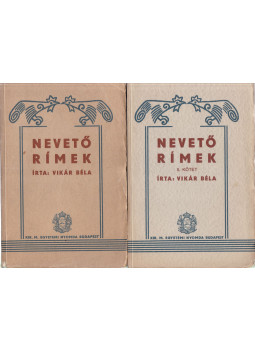 Vikár Béla - Nevető rímek I-II. Vikár Béla - Nevető rímek I-II., Budapest 0 antikvár könyv