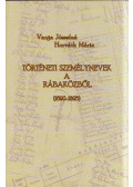 Varga Józsefné,Horváth Mária - Történeti személynevek a Rábaközből (1690-1895)