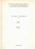 Tatár Béla,Péter Mihály - Studia Russica V.