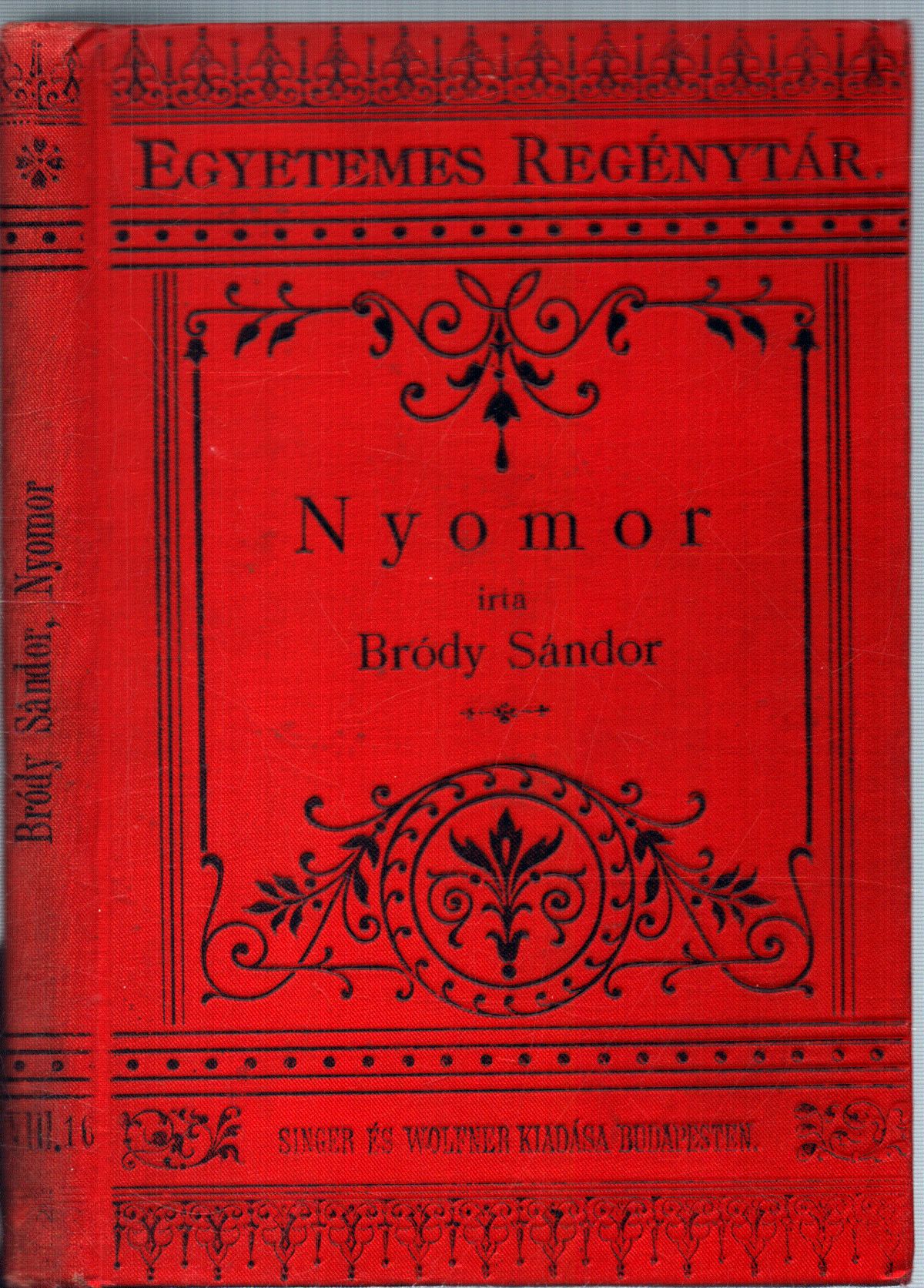 Bródy Sándor - Nyomor Bródy Sándor - Nyomor, Budapest 1893 antikvár könyv