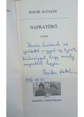 Bokor Katalin - Napratörő (dedikált)