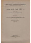 Fodor Ferenc - Gróf Teleki Pál Dr. (1879-1941) rendes tag emlékezete