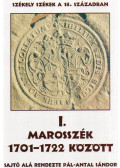 Pál-Antal Sándor - Marosszék 1701-1722 között
