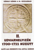 Pál-Antal Sándor - Udvarhelyszék 1700-1722 között