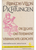 Francois Villon - Dichtungen