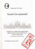 Dr. Kovács István - Tisztelt Törvényhozók!
