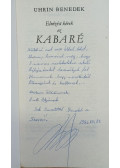 Uhrin Benedek - Elnézést kérek, ez kabaré (dedikált)