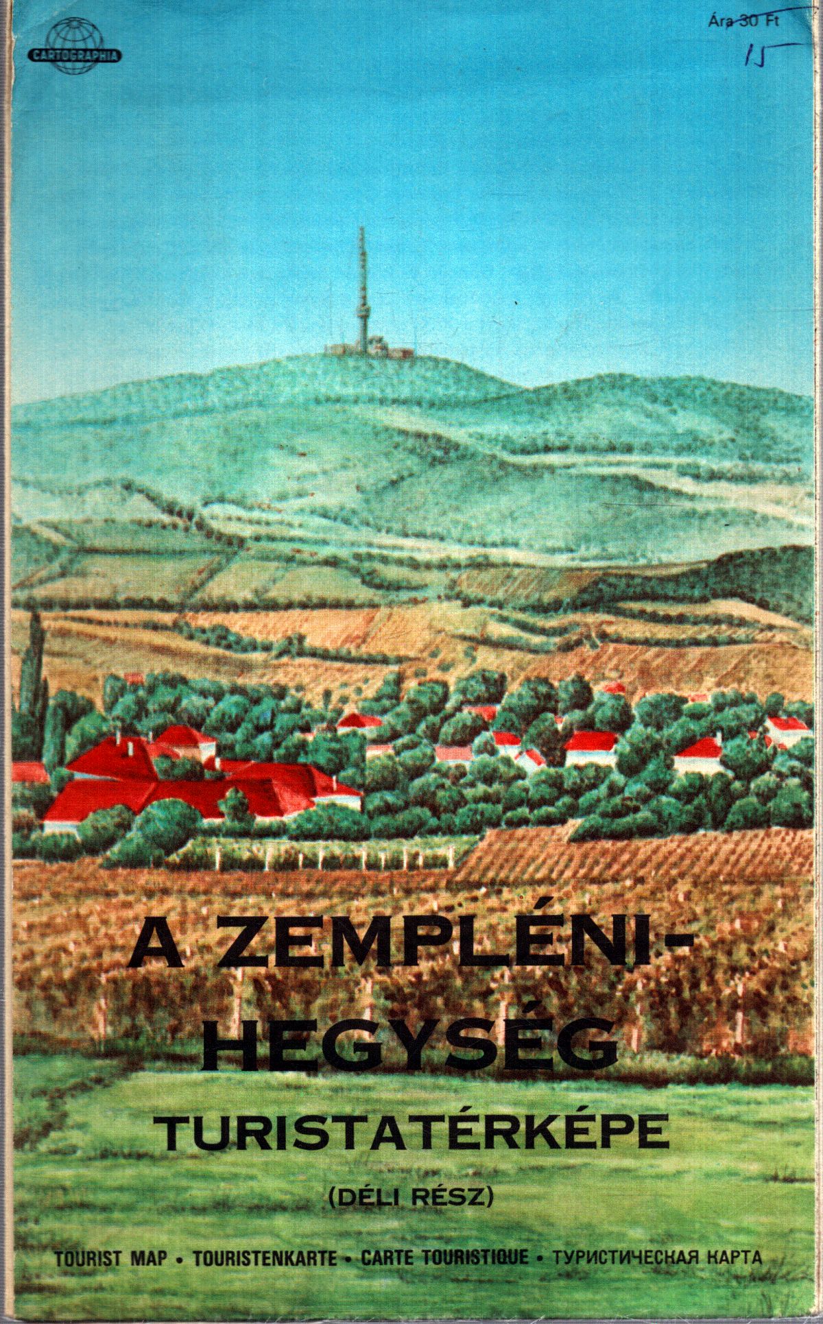  - A Zempléni-hegység turistatérképe (déli rész)