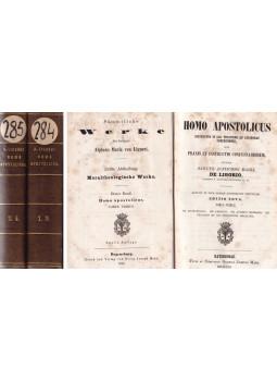 Liguori Alfonz - Homo Apostolicus I-IV. (két kötetben) Liguori Alfonz - Homo Apostolicus I-IV. (két kötetben), Regensburg 1862 antikvár könyv