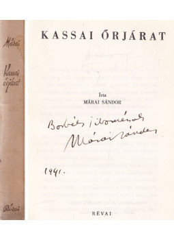 Márai Sándor - Kassai őrjárat (dedikált)