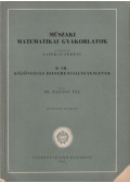 Bajcsay Pál,Fazekas Ferenc (szerk.) - Műszaki matematikai gyakorlatok B. VII.