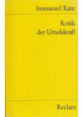 Kant, Immanuel - Kritik der Urteilskraft