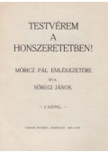 Sőregi János - Testvérem a honszeretetben!
