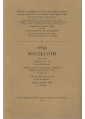 Th. H. Robinson,F. Horst,F. Maass - Megilloth