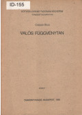 Császár Ákos - Valós függvénytan