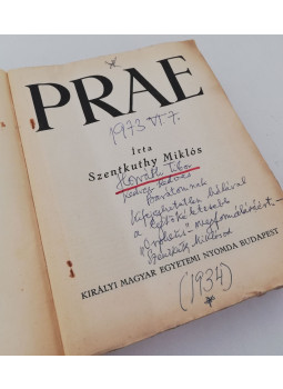 Szentkuthy Miklós - Prae (dedikált)