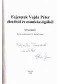 Dr. Kutas Ferenc - Fejezetek Vajda Péter életéből és munkásságából (dedikált)
