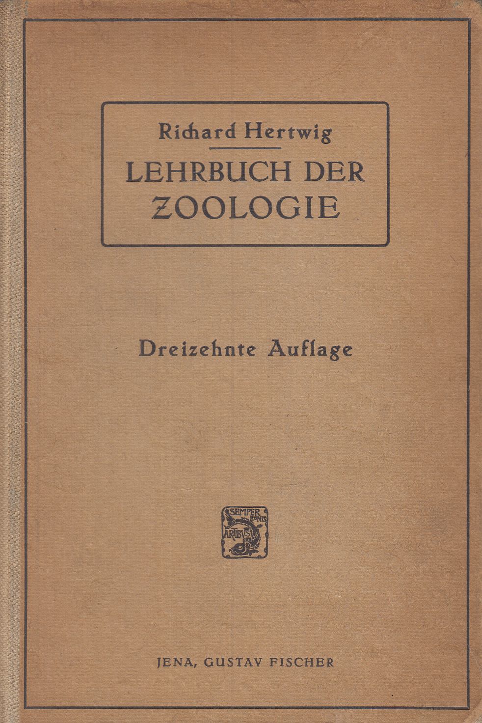 Hertwig, Richard - Lehrbuch der Zoologie
