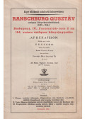Ranschburg Gusztáv - Ranschburg Gusztáv antiquar könyvkereskedésének 164. számu antiquar könyvjegyzéke