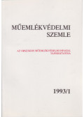 F. Mentényi Klára - Műemlékvédelmi szemle 1993/1