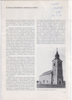 Mezősiné Kozák Éva - A zánkai refomátus templom kutatása (dedikált), null 0 antikvár könyv