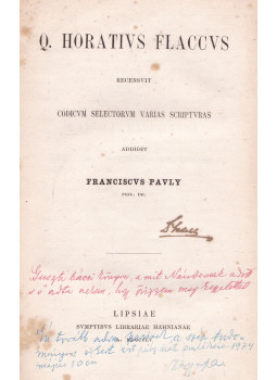 Horatius, Flaccus Quintus - Q. Horatius Flaccus - Recensuit codicum selectorum varias scripturas... Horatius, Flaccus Quintus - Q. Horatius Flaccus - Recensuit codicum selectorum varias scripturas..., Lipcse 1855 antikvár könyv