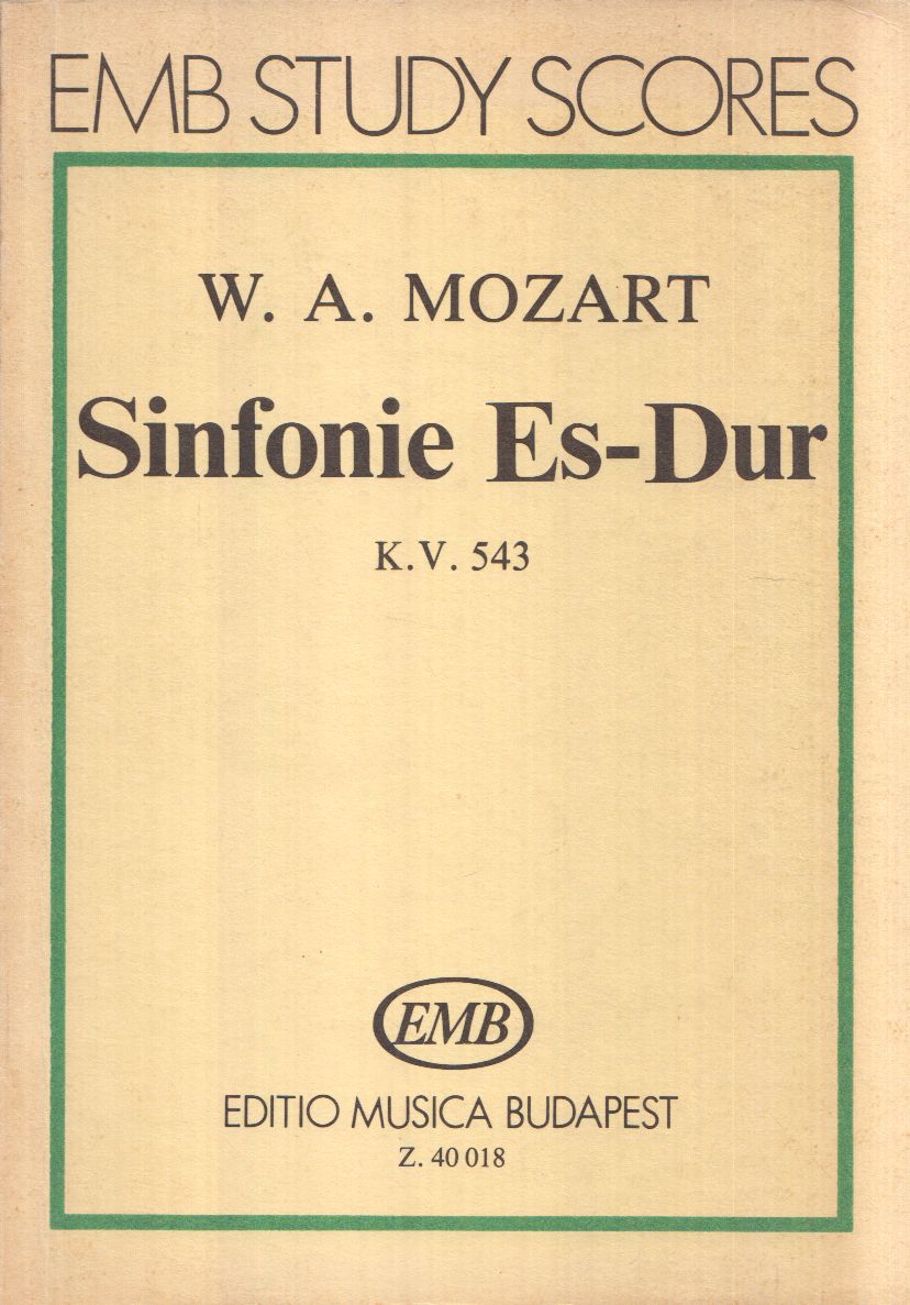 Mozart, Wolfgang Amadeus - Sinfonie Es-Dur Mozart, Wolfgang Amadeus - Sinfonie Es-Dur, Budapest 0 antikvár könyv