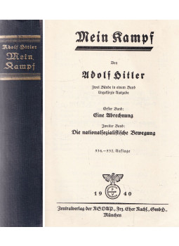 Hitler, Adolf - Mein Kampf Hitler, Adolf - Mein Kampf, München 1940 antikvár könyv