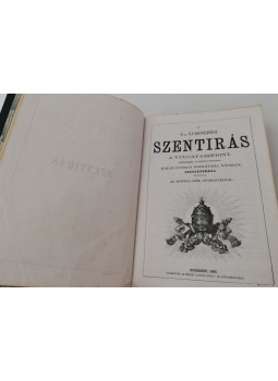 - Az Ó Szövetségi Szentirás a Vulgata szerint - Az Ó Szövetségi Szentirás a Vulgata szerint, Eger 1865 antikvár könyv