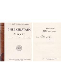 Gróf Apponyi Albert - Emlékirataim - Ötven év (aláírt)
