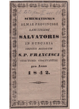 - Schematismus 1842 - Schematismus 1842, Nagyszombat 1841 antikvár könyv