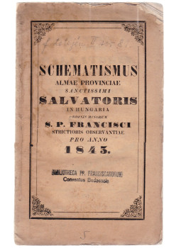 - Schematismus 1843 - Schematismus 1843, Eger 1843 antikvár könyv