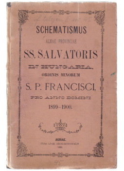 - Schematismus 1899-1900 - Schematismus 1899-1900, Eger 1899 antikvár könyv
