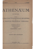 Prohászka Lajos - Athenaeum 1933. XIX. kötet 6. füzet